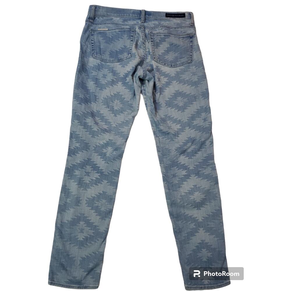 Rock & Republic | Southwestern/Aztec Design Jeans | Size 6 - Picture 7 of 8